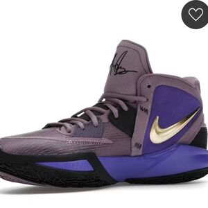 Nike Kyrie Infinity Purple and Yellow High-Top Sneakers